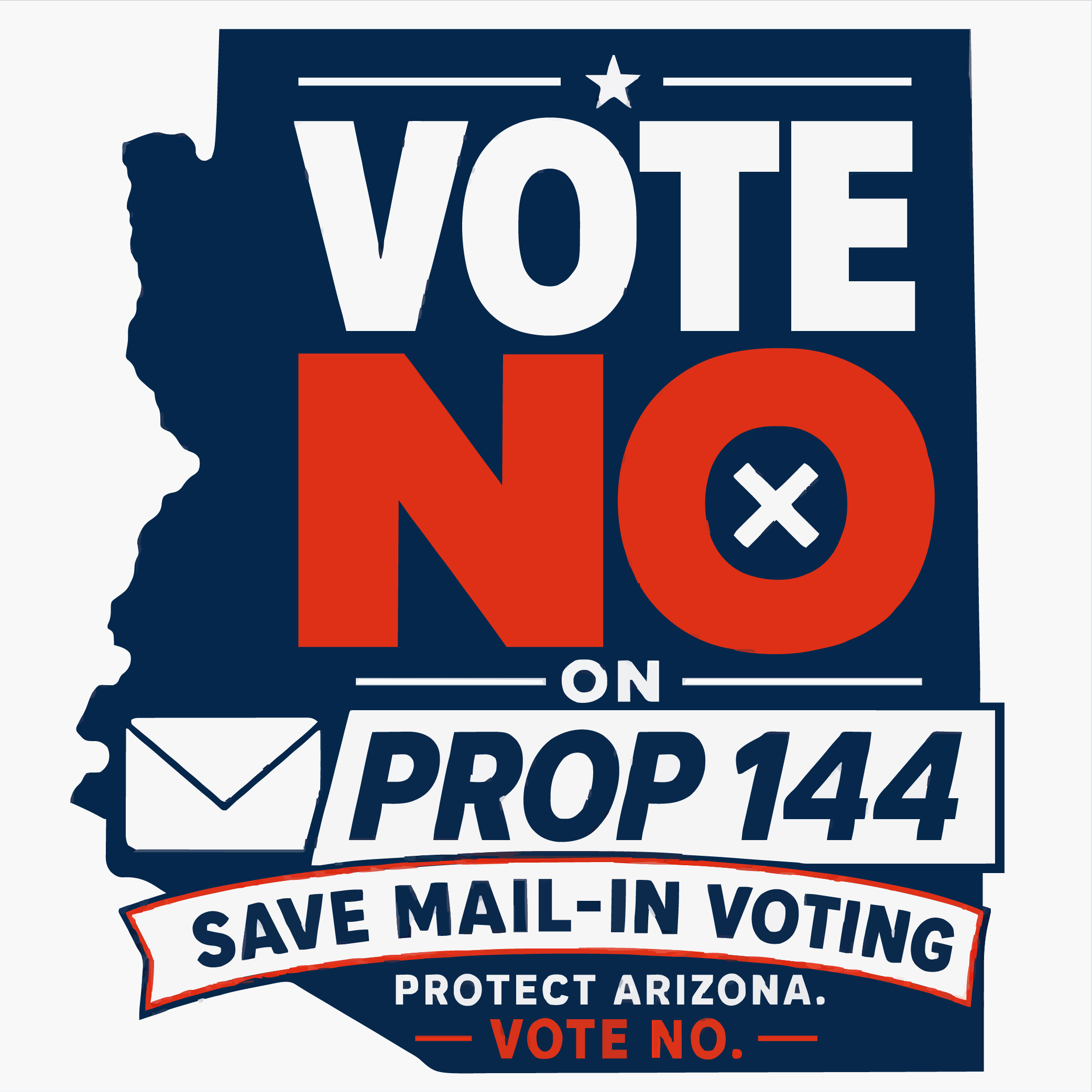 No on Prop 144 logo